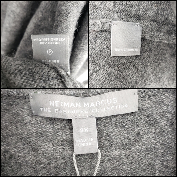 Neiman Marcus 100% Cashmere Duster & Tank Set 2X - Picture 15 of 15